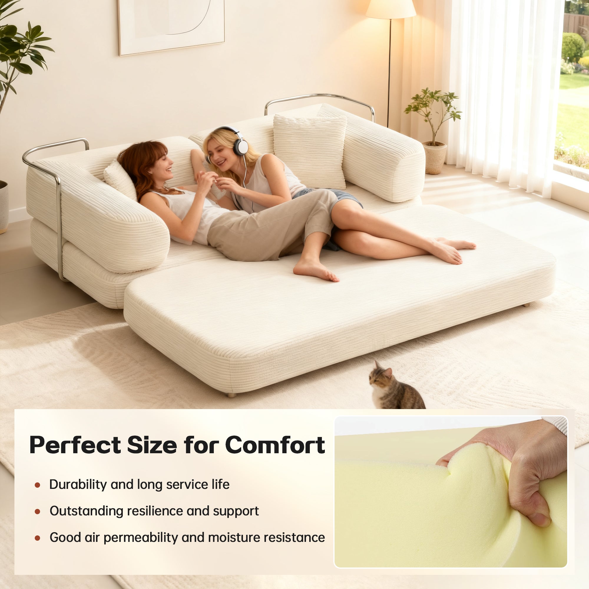 T-490B Crackers, foldable sofa bed