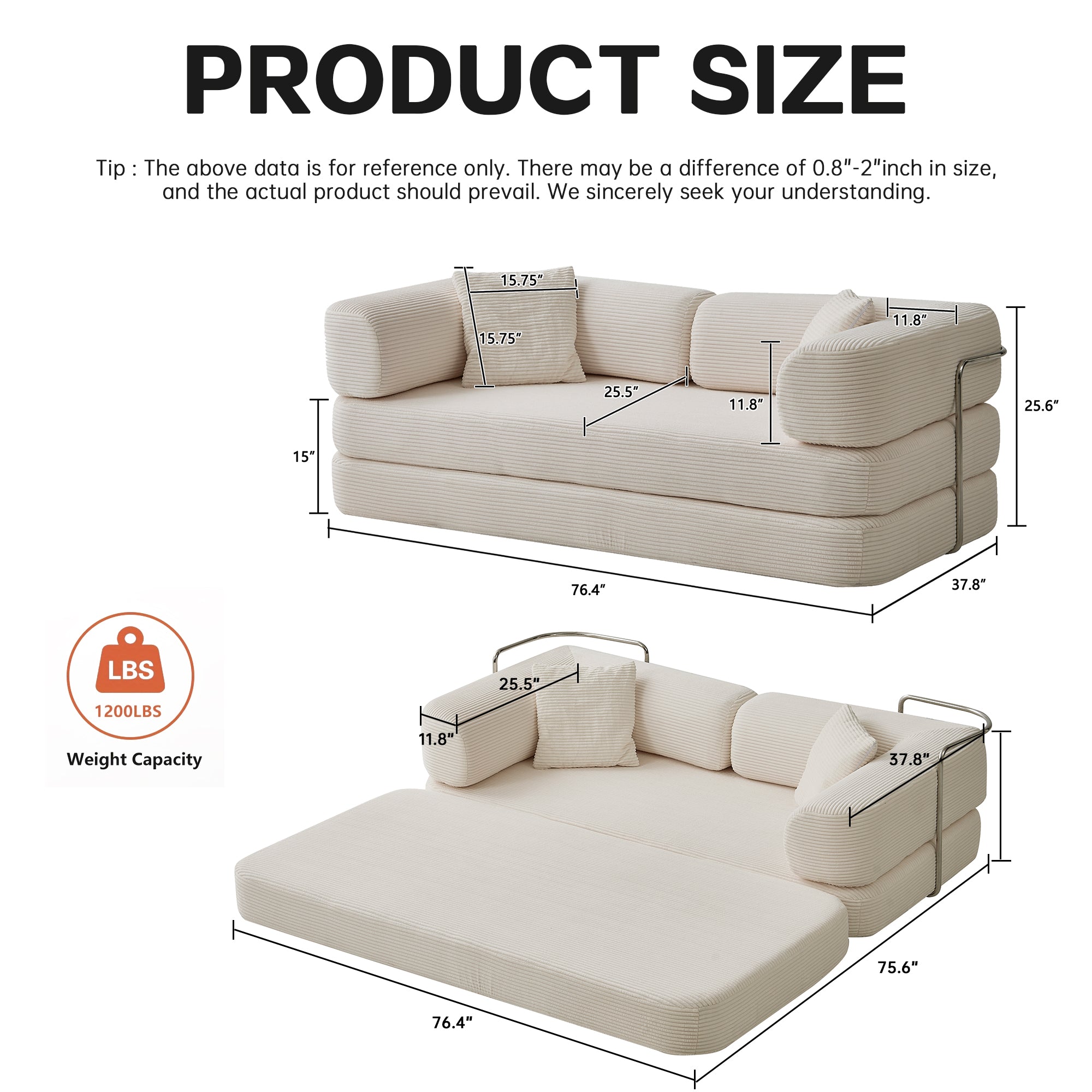 T-490B Crackers, foldable sofa bed
