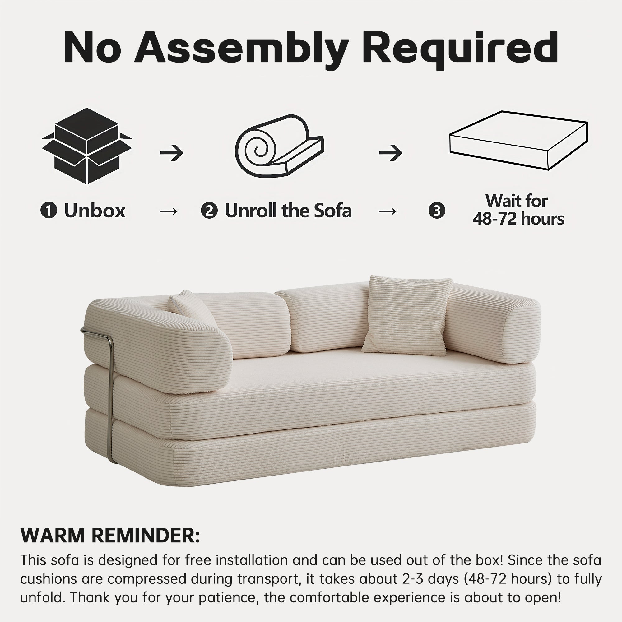 T-490B Crackers, foldable sofa bed
